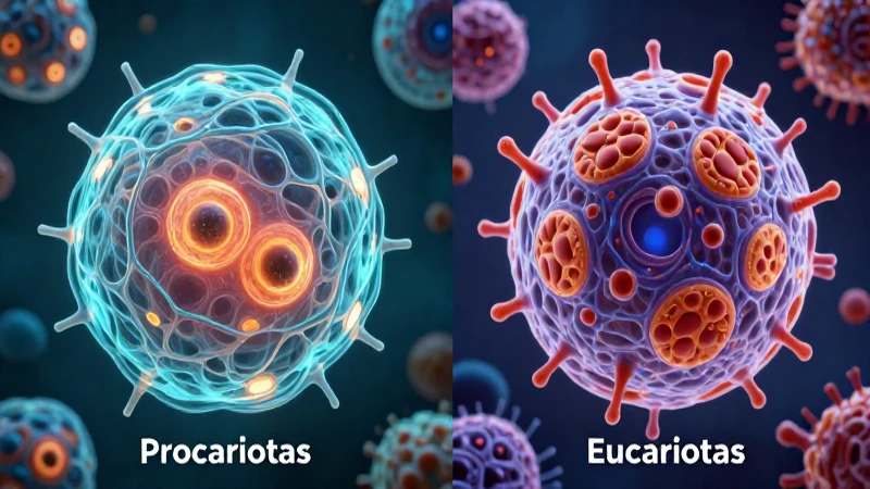 Células Procariotas: Tipos, Características y Ejemplos 5 Diferencia visual de células procariotas y eucariotas
