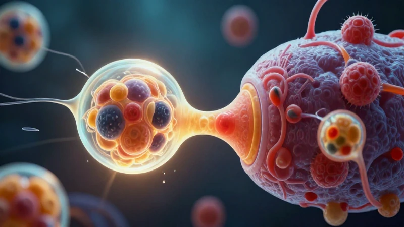 Conoce todo sobre las células sexuales: su importancia y función 9 Ilustración educativa de células vibrantes fusionándose