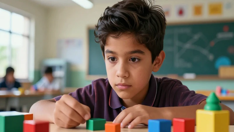 Retrato de estudiante mexicano aprendiendo