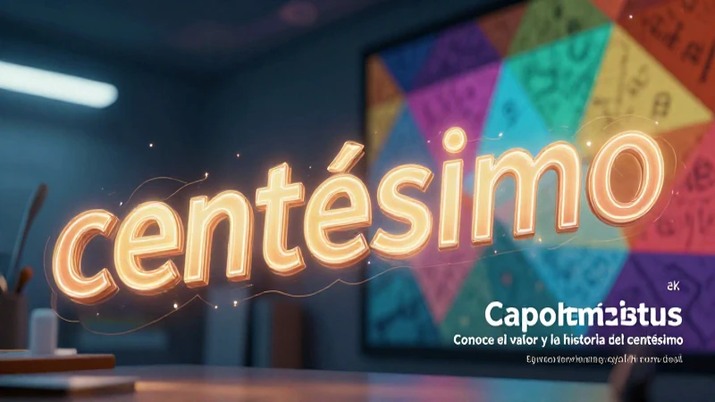 Concepto del centésimo en estilo educativo vibrante y moderno