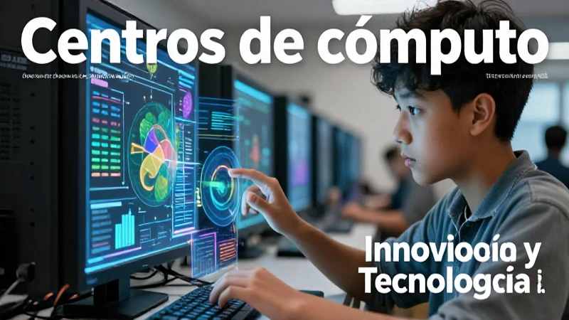 Centros de cómputo: Innovación y Tecnología a tu Alcance 8 Estudiante mexicano interactúa con hologramas educativos