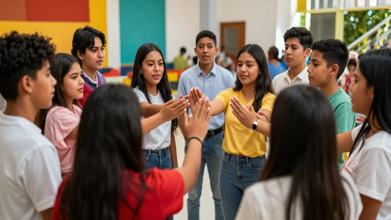 Comunidad educativa mexicana en vibrante ceremonia