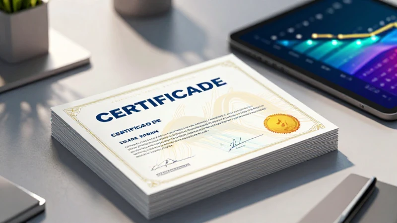 Visual profesional de certificados de trabajo