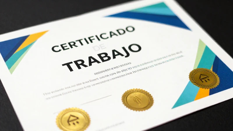 Diseño de certificados laborales profesionales y modernos