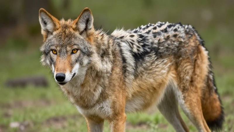 Características físicas de un chacal majestuoso