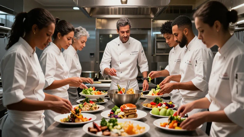 Liderazgo del Chef y equipo de cocina