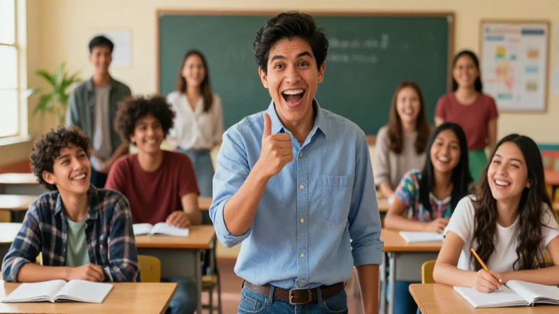 Chistes malos y risas en el aula
