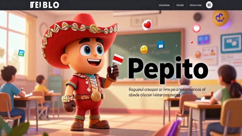 Ilustración vibrante de Pepito en el aula moderna