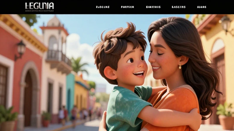 Madre y niño en vibrante ilustración profesional