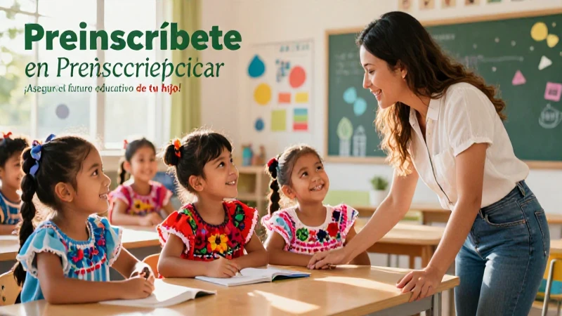Preinscripción preescolar 2025: ¡Asegura su futuro!