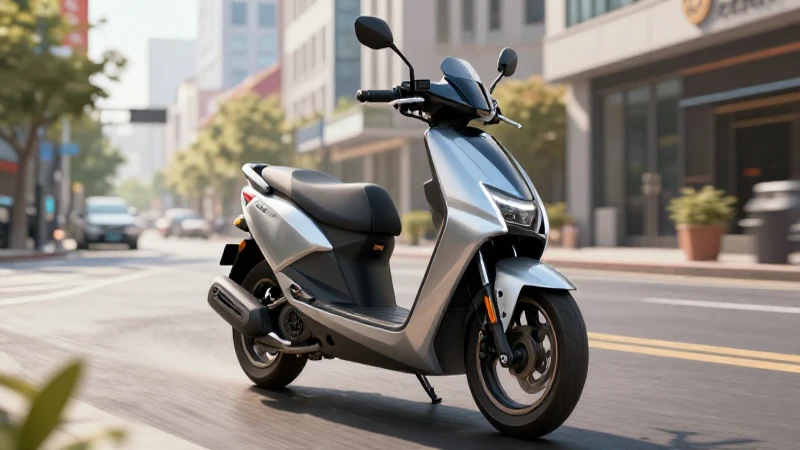 Scooter urbana moderna con estilo vibrante