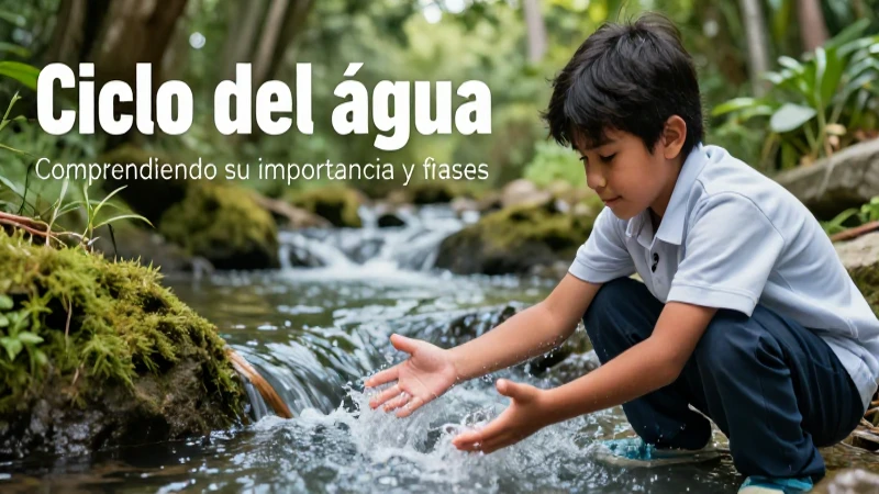 El ciclo del agua es vital para la vida