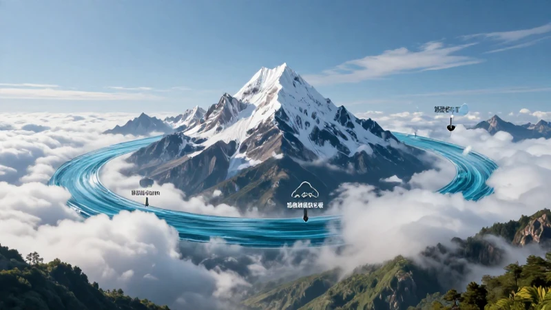 Ciclo del agua, estilo cinemático y vibrante