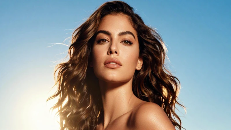 Cielo despejado: Disfruta de la belleza del verano radiante 4 Retrato cinemático de mujer mexicana espectacular