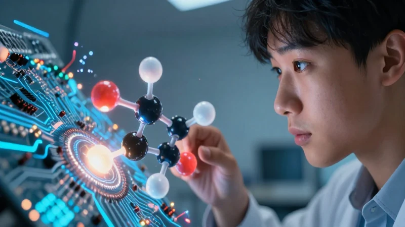 Conoce las diferencias esenciales entre ciencia y tecnología 7 Estudiante, molécula y circuito en ilustración académica