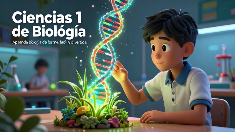 Aprende biología de forma fácil y divertida con Ciencias 1 de biología 4 Biología fácil y divertida con ilustración 3D