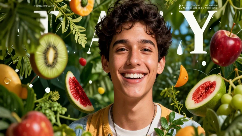 "Ace 3 Joven feliz y saludable en una vibrante revista mexicana