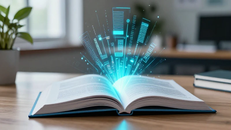 Qué es la ciencia ficción y cuál es su origen conceptual 3 Libro holográfico futurista en escritorio académico