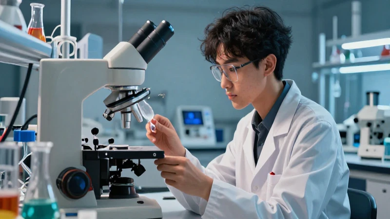 Cuáles son la definición y características de un científico 3 Científico brillante con laboratorio y estética moderna