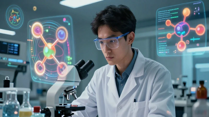 Cuáles son la definición y características de un científico 5 Científico moderno enfocado rodeado de datos holográficos