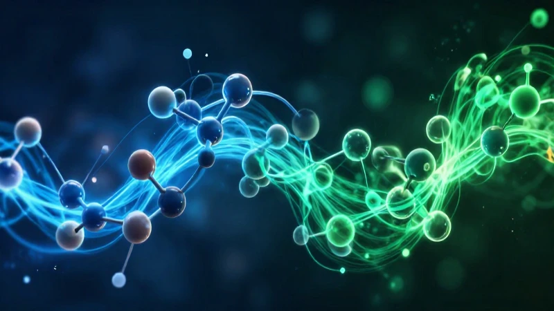 Interacción molecular dinámica en un campo energético azul