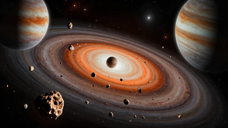 Cinturón de asteroides: límite rocoso del espacio