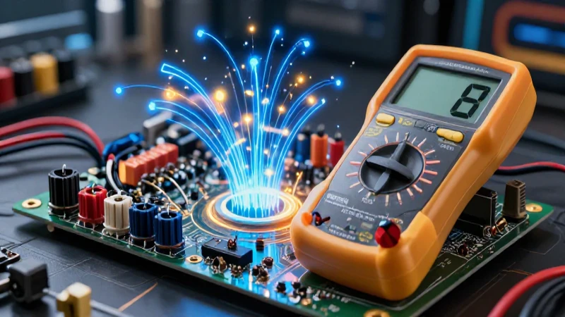 Circuito electrónico medido con alta calidad