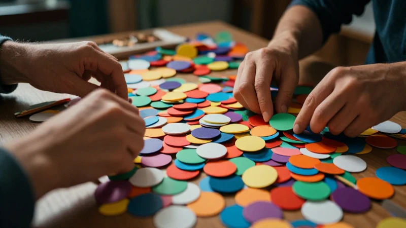 Manos creando vibrantes proyectos educativos creativos