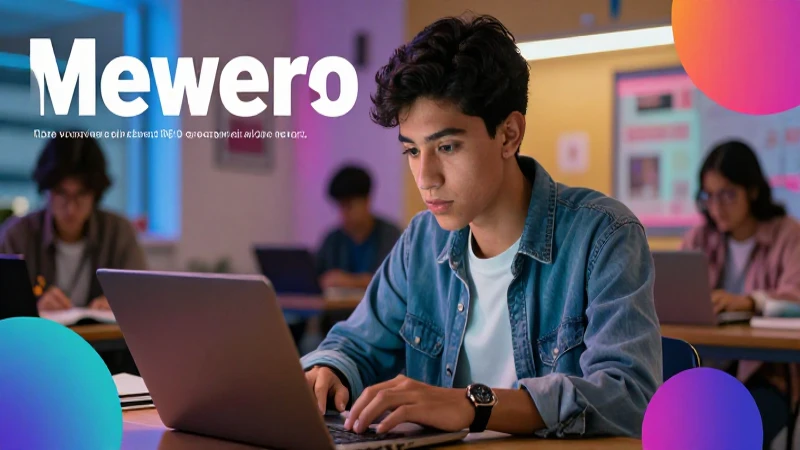 Estudiante universitario digital en entorno dinámico y moderno