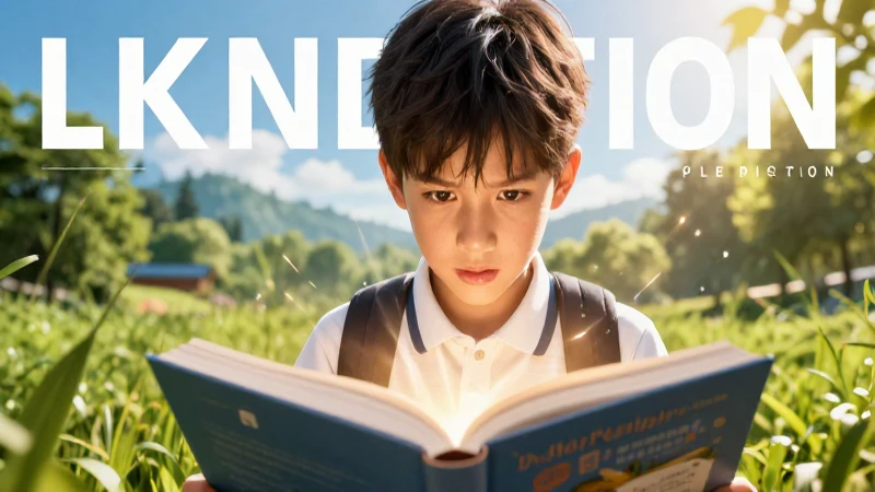 Frases inspiradoras y sabias: las Conoce citas de los libros de texto 4 Estudiante con libro en un paisaje brillante