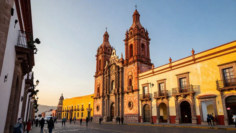 Ciudad de México: Cultura, Población y Clima Esencial 6 Arquitectura colonial vibrante de Ciudad de México al atardecer