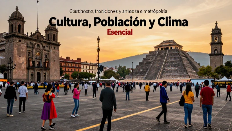 Ciudad de México: Cultura, Población y Clima Esencial 4 CDMX: cultura, tradición, arte y vida vibrante