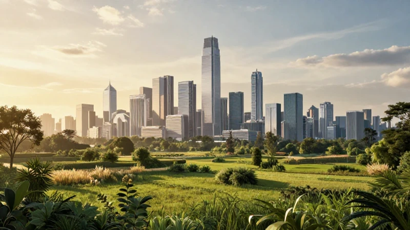 Armonía sostenible entre naturaleza y ciudad