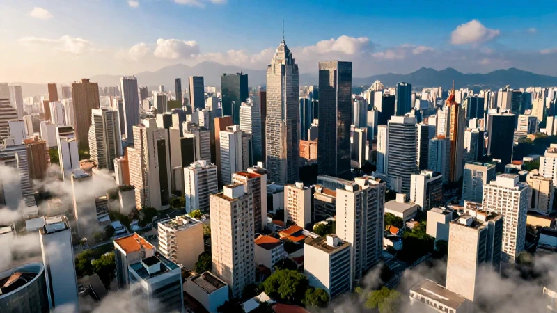Vista aérea impactante y detallada de São Paulo