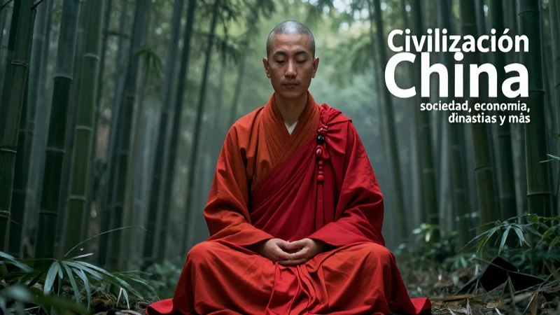 Monje medita en China, fusionando fe y cultura