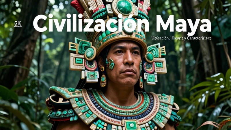 Civilización Maya: Ubicación, Historia y Características 3 Retrato majestuoso de un noble maya