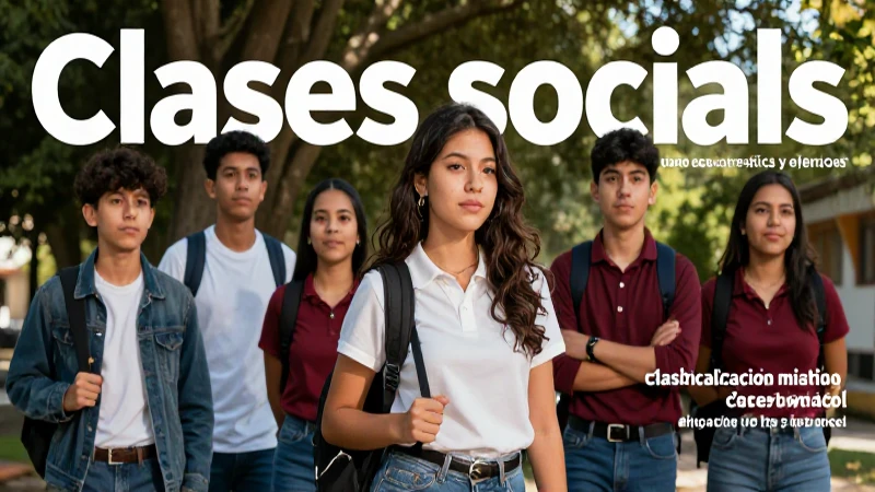 Clases sociales: clasificación, características y ejemplos 4 Clasificación social en revista educativa con jóvenes