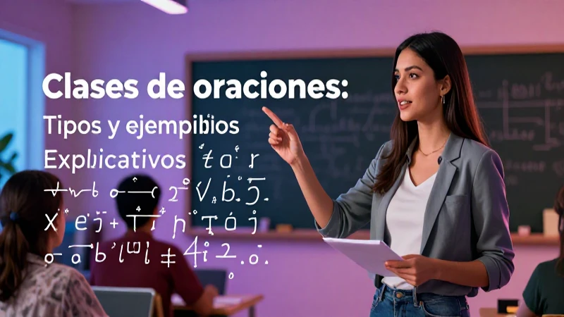 Profesora mexicana explica tipos de oraciones