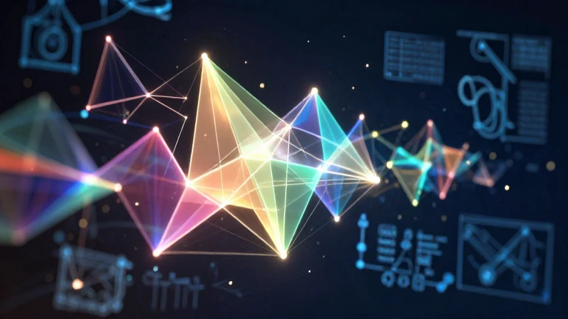 Tipos de polígonos: elementos, ejemplos y características 5 Geometría luminosa abstracta en fondo profesional
