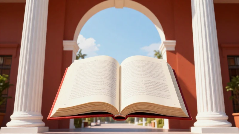 Escena educativa clásica, detallada y luminosa