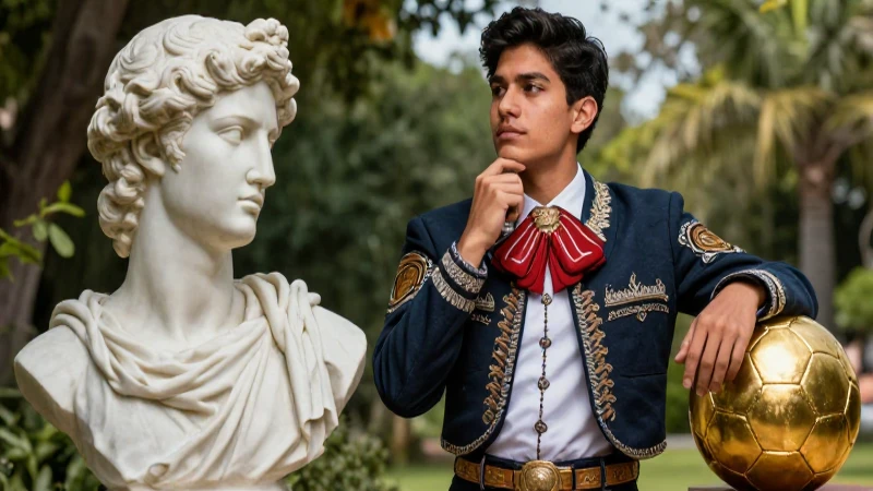 Qué es un clásico en arte y en deporte, y cómo se define 5 Estudiante moderno posa junto a estatua clásica