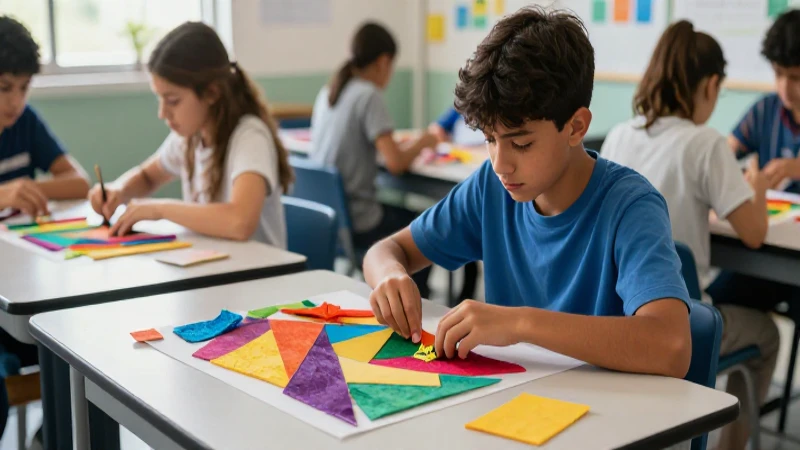 Clasificación práctica de materiales de colores
