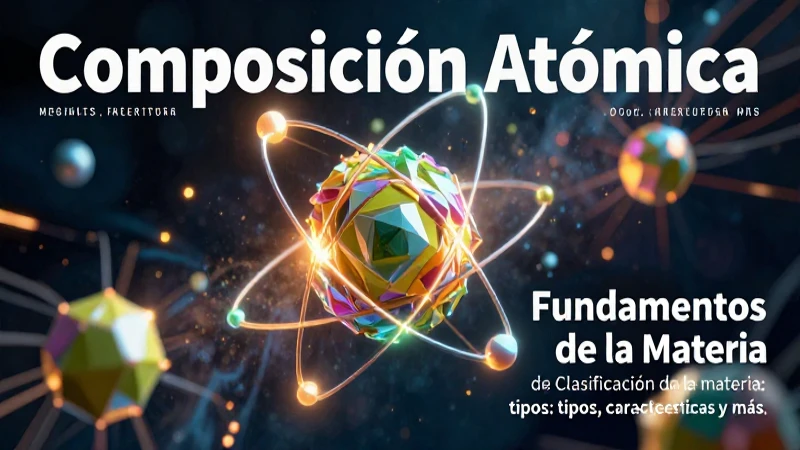 Estructura atómica vibrante para educación científica moderna