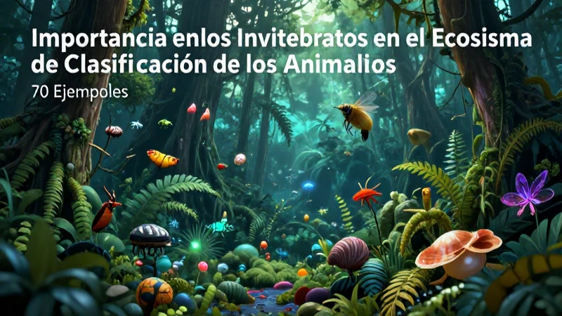 Clasificación de los Animales Invertebrados: 70 Ejemplos 3 La vida invertebrada sostiene el ecosistema