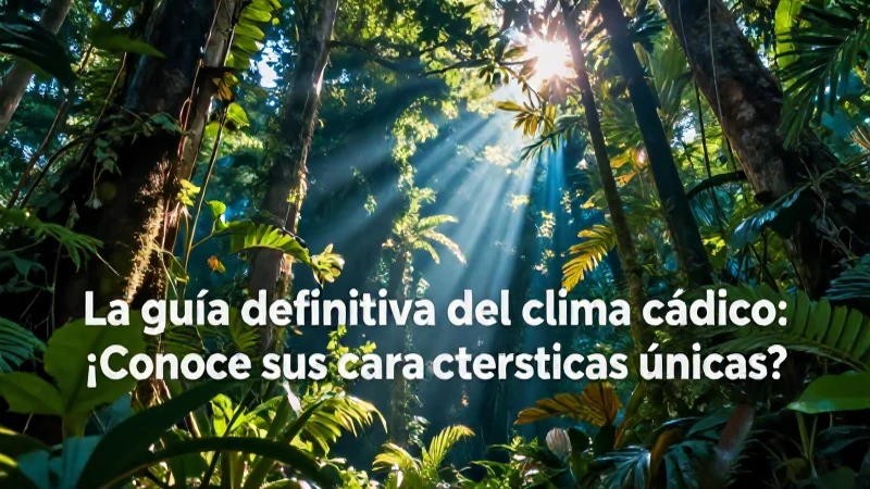 La guía definitiva del clima cálido: ¡Conoce sus características únicas! 3 Selva tropical cálida bajo un fuerte sol