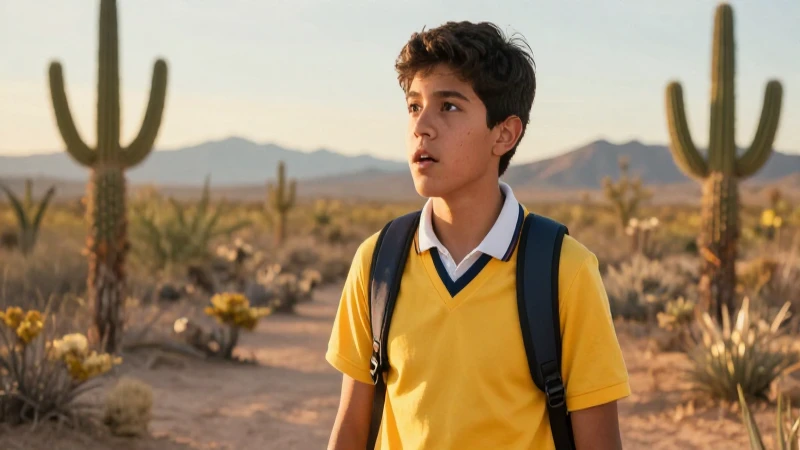 La guía definitiva del clima cálido: ¡Conoce sus características únicas! 4 Estudiante entusiasta explora el paisaje desértico