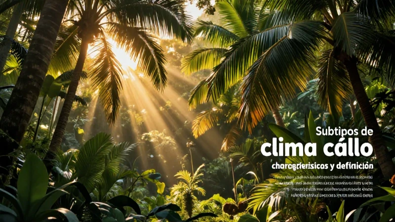 Ilustración educativa de climas cálidos