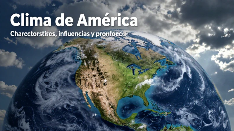 Clima americano: vista dramática y dinámica