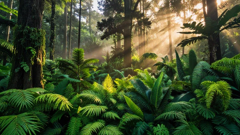 Clima templado: definición y concepto del clima templado 5 Bosque templado vibrante al amanecer