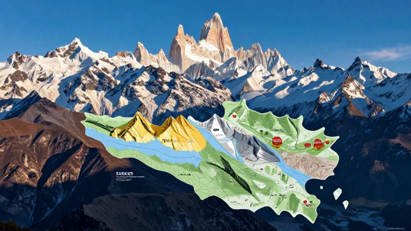 Explora los climas de América en un mapa interactivo: la guía definitiva 5 Montañas andinas detalladas en mapa educativo vibrante